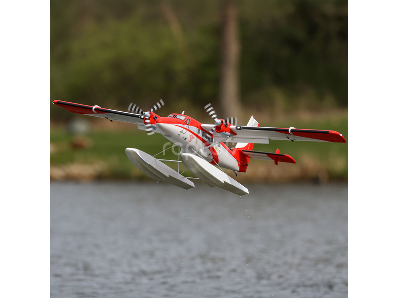 RC letadlo E-flite DHC-6 Twin Otter 1.4m AS3X+ SAFE Select BNF Basic, plováky