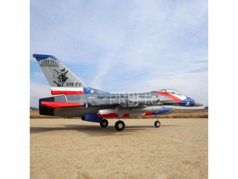 E-flite F-16 Falcon 0.7m SAFE Select BNF Basic