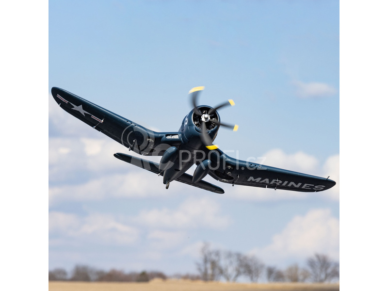 RC letadlo E-flite F4U-4 Corsair 1.2m Smart BNF Basic