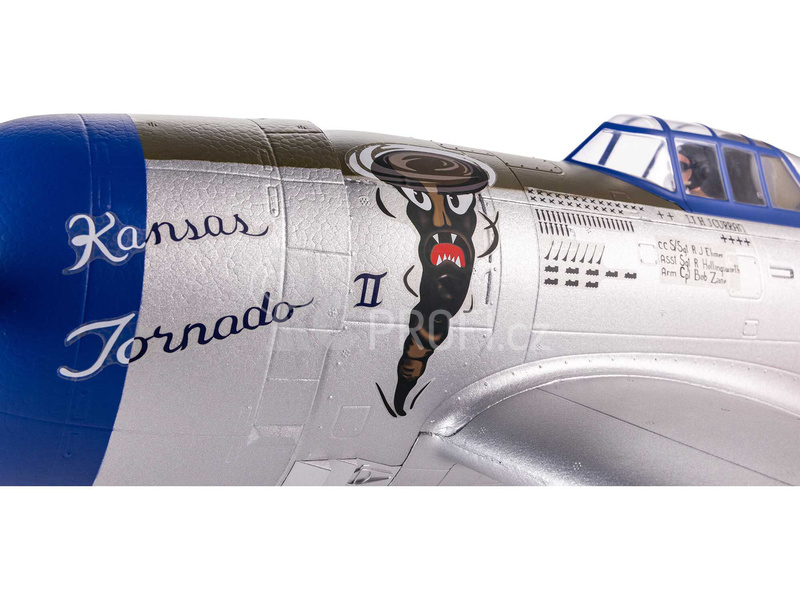 RC letadlo E-flite P-47 Razorback 1.2m SAFE Select BNF Basic