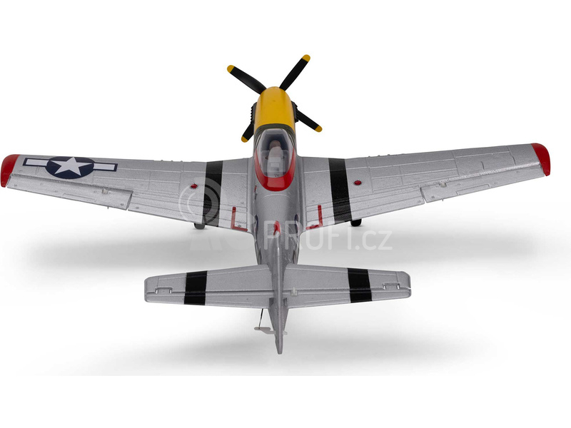 RC letadlo E-flite P-51D Mustang 0.49m Detroit Miss SAFE Select BNF Basic