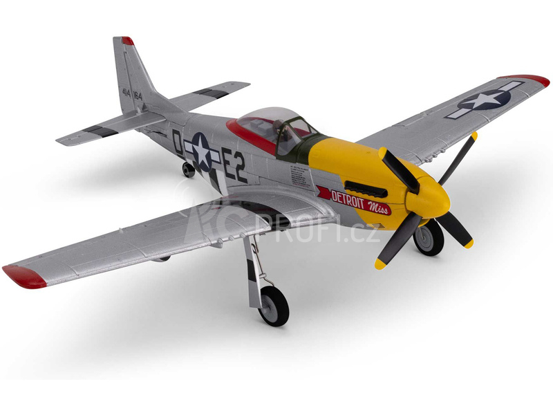 E-flite P-51D Mustang 0.49m Detroit Miss SAFE Select BNF Basic