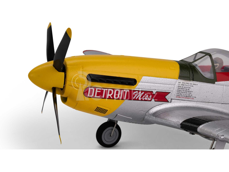 E-flite P-51D Mustang 0.49m Detroit Miss SAFE Select BNF Basic