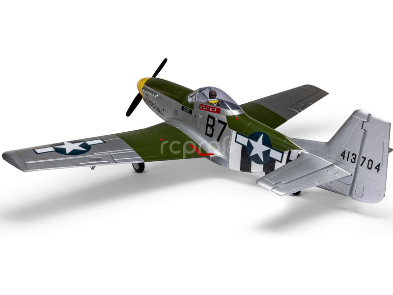 RC letadlo E-flite P-51D Mustang 1.0m AS3X+ SAFE Select BNF Basic
