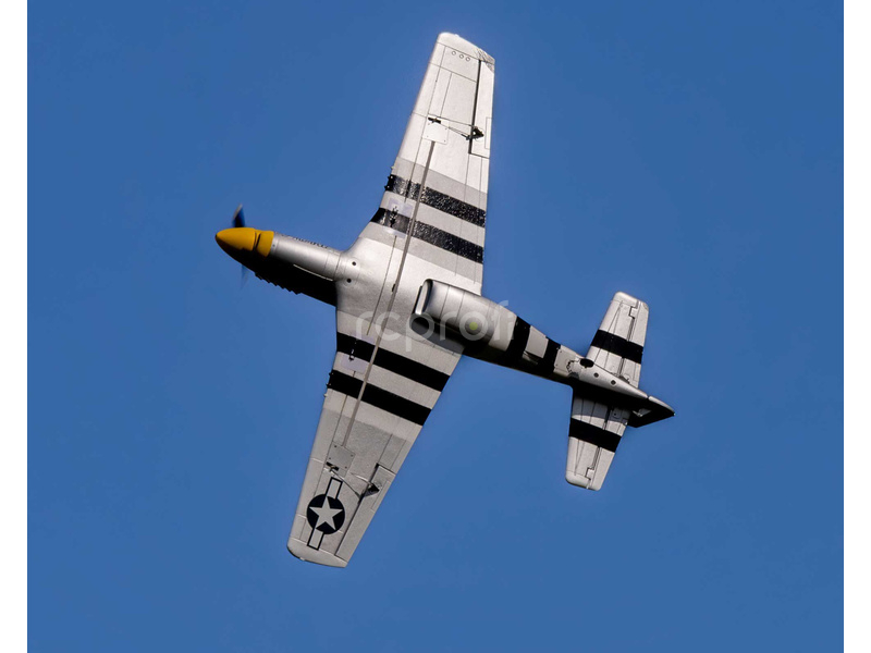 RC letadlo E-flite P-51D Mustang 1.0m AS3X+ SAFE Select BNF Basic