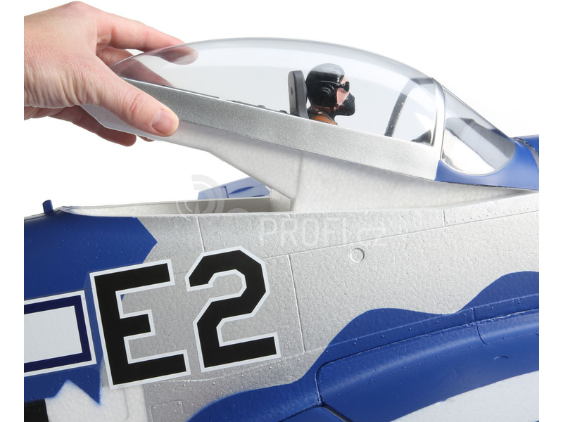 RC letadlo E-flite P-51D Mustang 1.5m BNF Basic