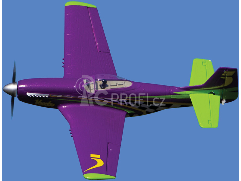 RC letadlo E-flite P-51D Voodoo 0.44m SAFE Select BNF Basic