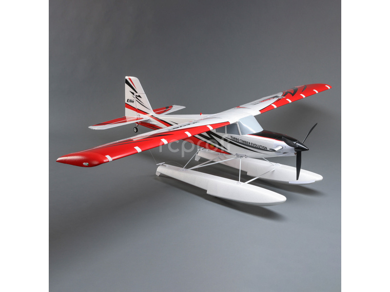 RC letadlo E-flite Turbo Timber Evolution 1.5m BNF Basic, plováky