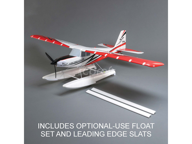 RC letadlo E-flite Turbo Timber Evolution 1.5m BNF Basic, plováky