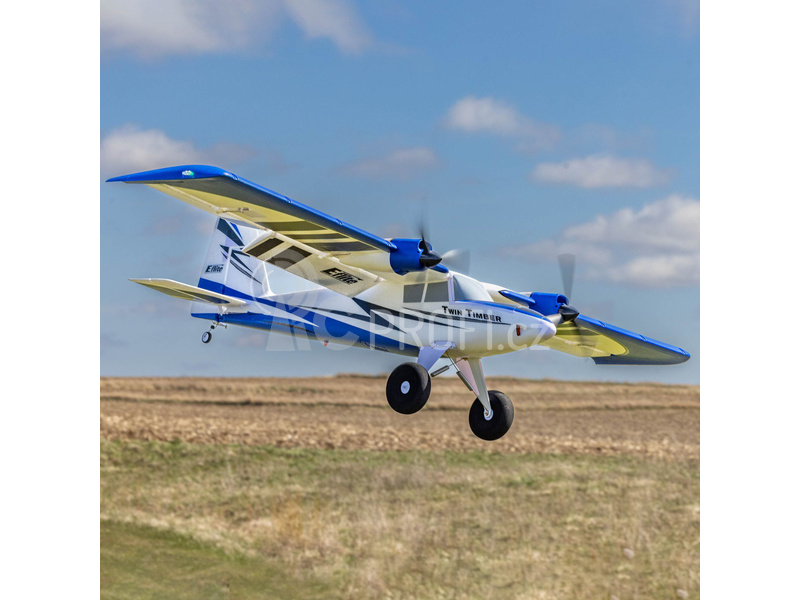 RC letadlo E-flite Twin Timber 1.6m SAFE Select BNF Basic