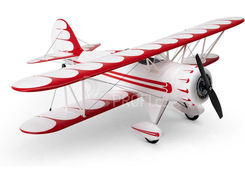 RC letadlo E-flite Waco 0.55m SAFE Select BNF Basic bílé