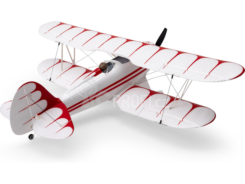 RC letadlo E-flite Waco 0.55m SAFE Select BNF Basic bílé