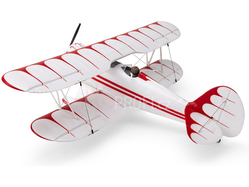 RC letadlo E-flite Waco 0.55m SAFE Select BNF Basic bílé