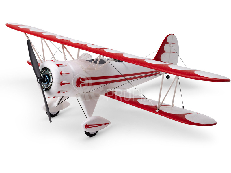 RC letadlo E-flite Waco 0.55m SAFE Select BNF Basic bílé