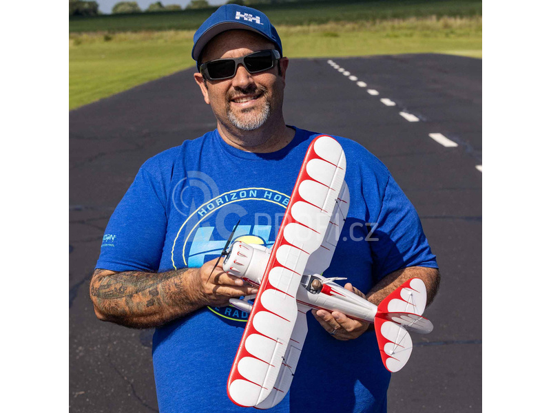 RC letadlo E-flite Waco 0.55m SAFE Select BNF Basic bílé