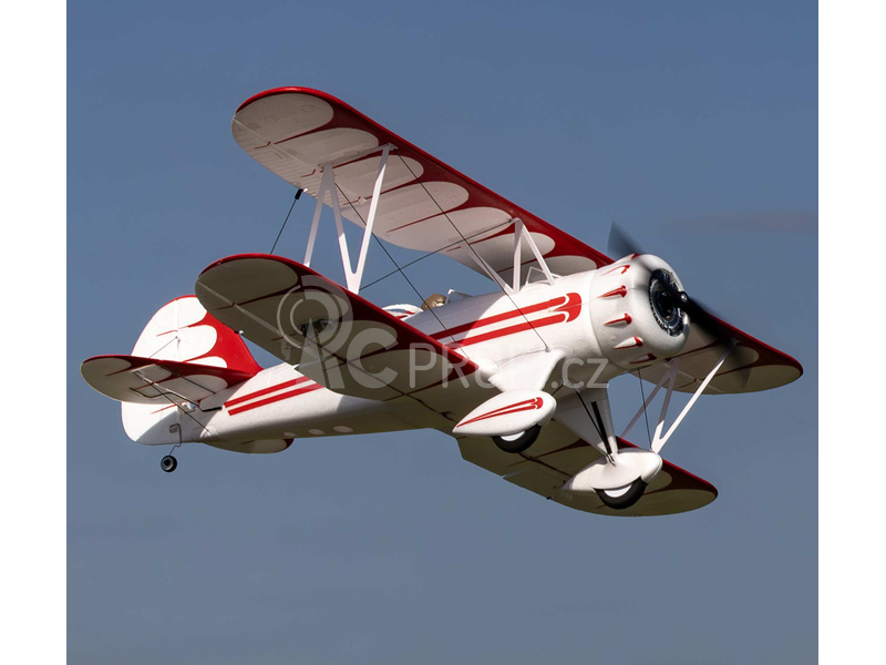 RC letadlo E-flite Waco 0.55m SAFE Select BNF Basic bílé
