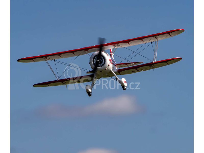 RC letadlo E-flite Waco 0.55m SAFE Select BNF Basic bílé