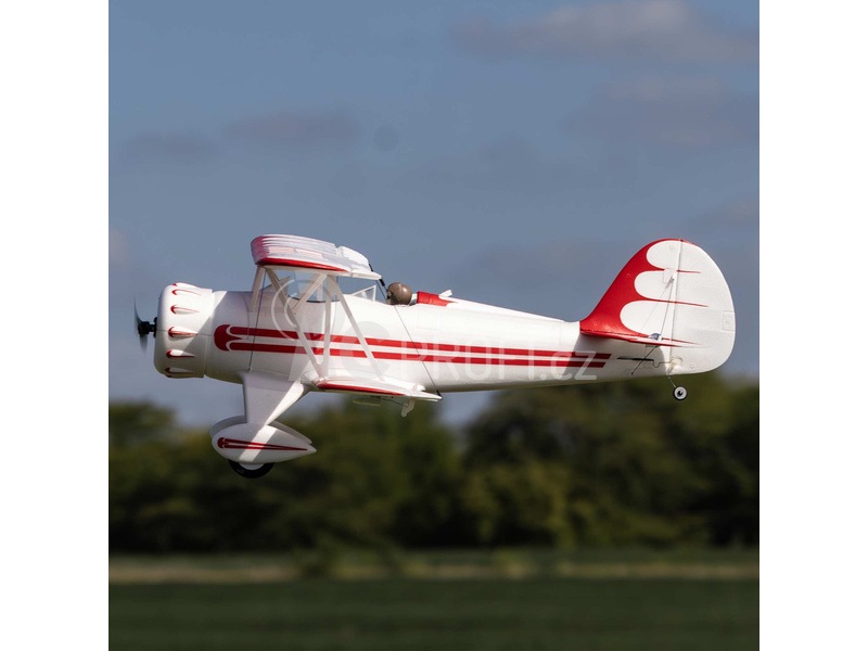RC letadlo E-flite Waco 0.55m SAFE Select BNF Basic bílé