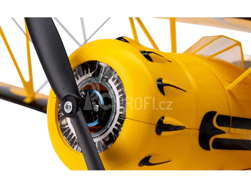 RC letadlo E-flite Waco 0.55m SAFE Select BNF Basic, žlutá
