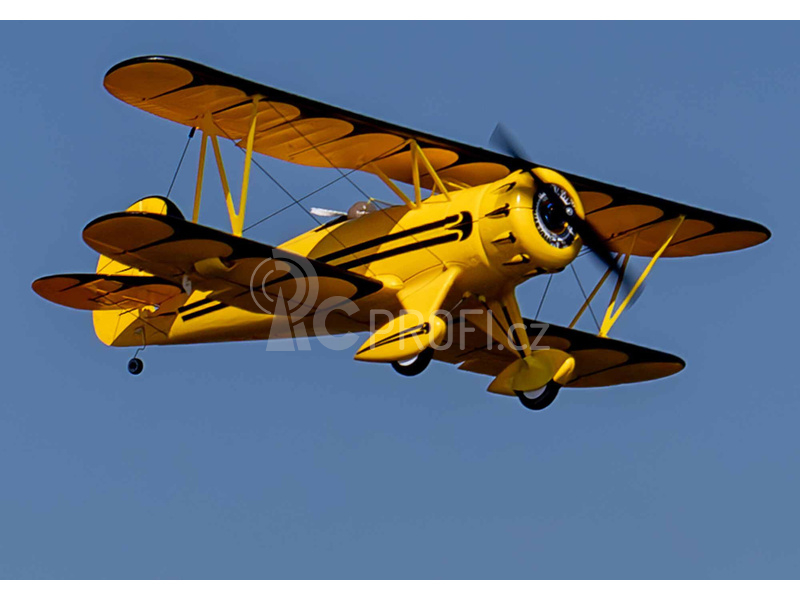 RC letadlo E-flite Waco 0.55m SAFE Select BNF Basic, žlutá
