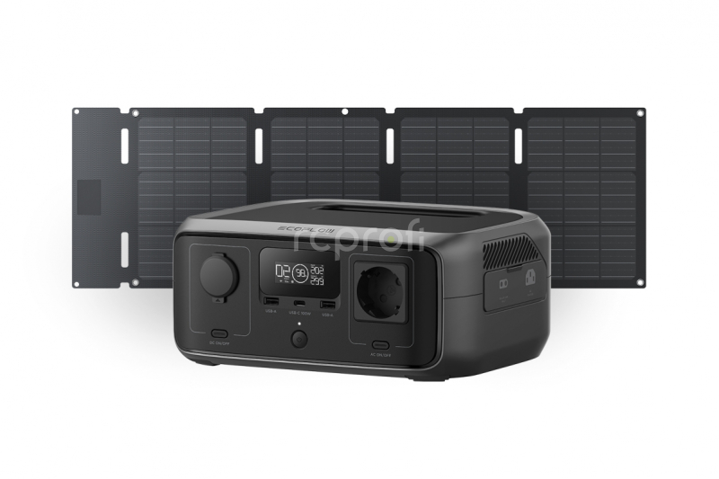 EcoFlow River 3 UPS + EcoFlow 45W solární panel (Typ-C) (Hard Bundle)