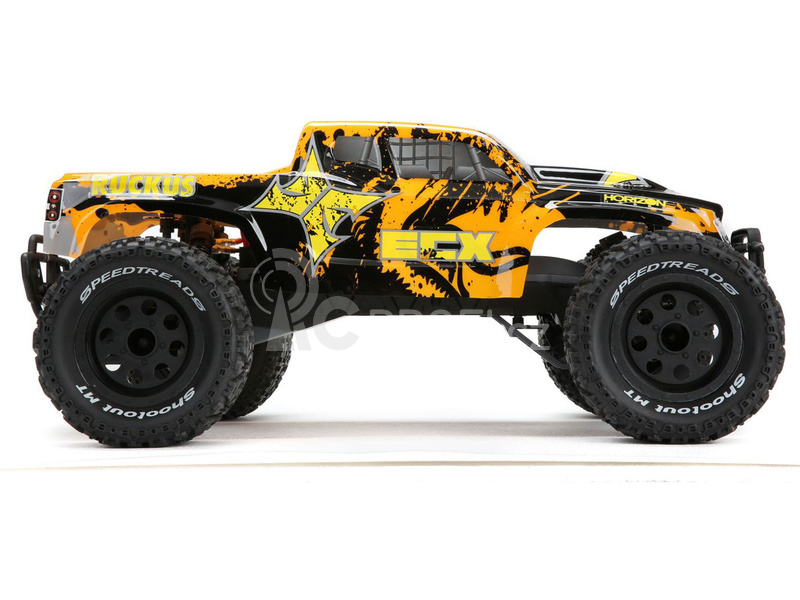 RC auto ECX Ruckus 1:10 RTR, oranžová