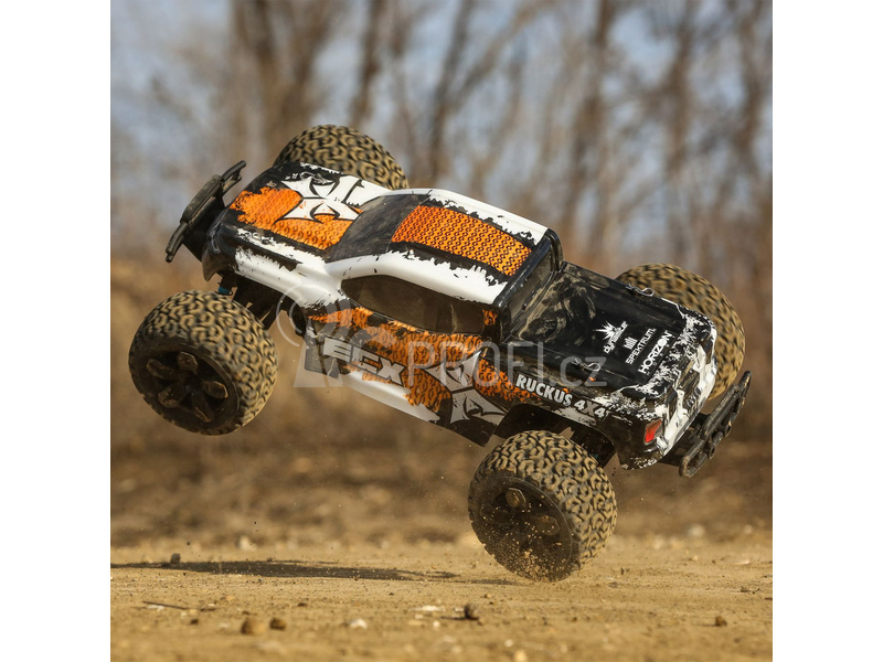 ECX Ruckus 4WD 1:10 RTR oranžový