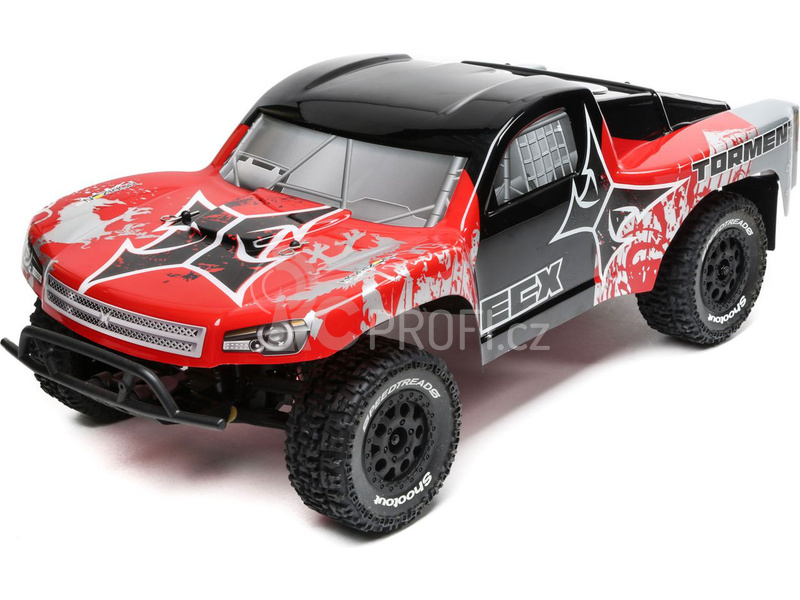 ECX Torment 1:10 RTR červený s LiPo baterií