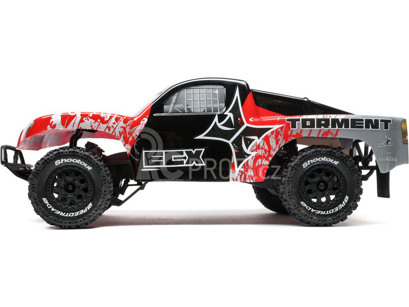 ECX Torment 1:10 RTR červený s LiPo baterií