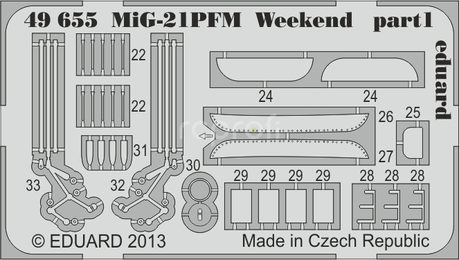 Ed49655 LEPTMiG-21PFM  1/48 Weekend