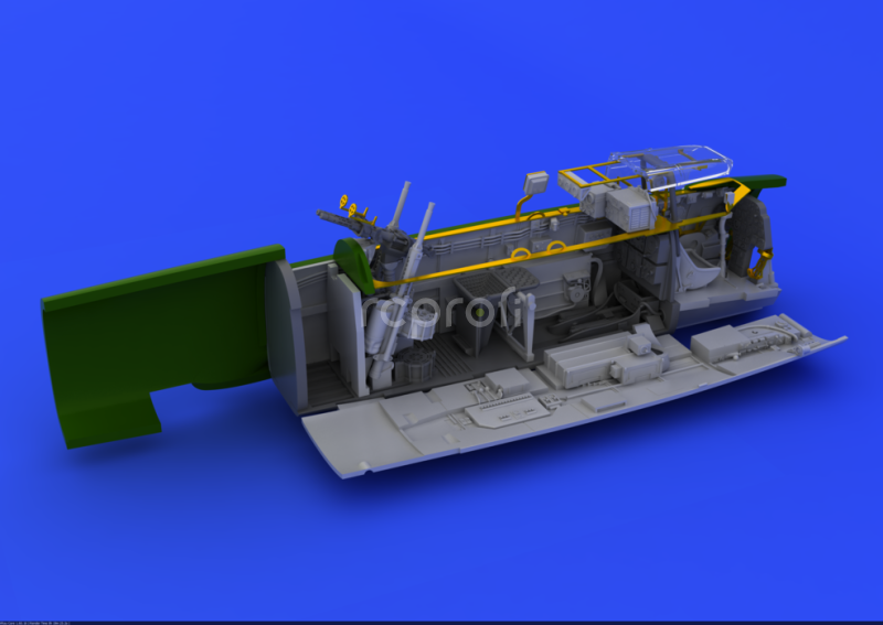 Ed672015 Bf 110G-4 cockpit 1/48 BRASSIN