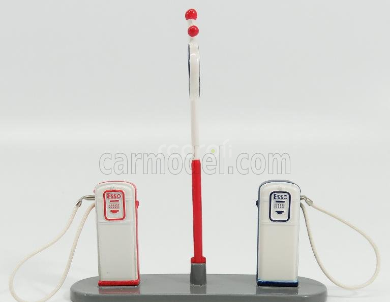 Edicola Accessories Pompa Benzina - Pump Oil Gas Fuel Esso 1:43 Červená Modrá Bílá