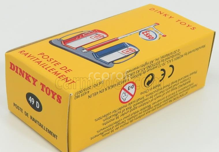 Edicola Accessories Pompa Benzina - Pump Oil Gas Fuel Esso 1:43 Červená Modrá Bílá