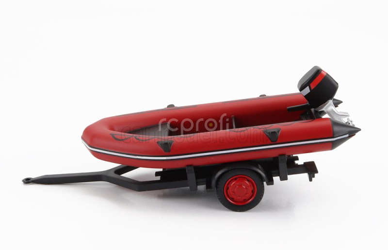 Edicola Accessories Trailer White Boat - Fire Engine - Vigili Del Fuoco - Feuerwehr 1:43