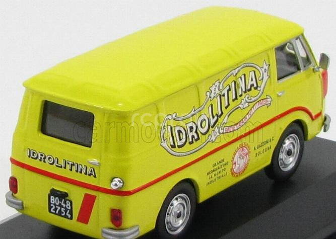 Edicola Alfa romeo F-12 Furgone Van Idrolitina 1972 1:43 Žlutá Oranžová