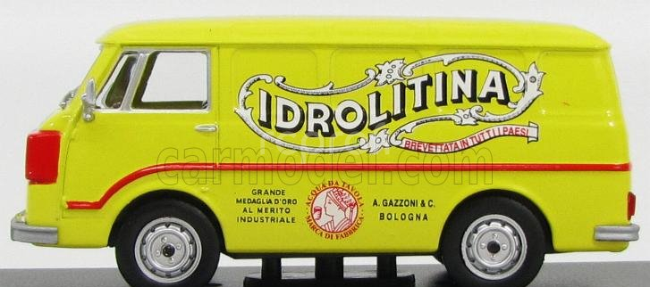Edicola Alfa romeo F-12 Furgone Van Idrolitina 1972 1:43 Žlutá Oranžová
