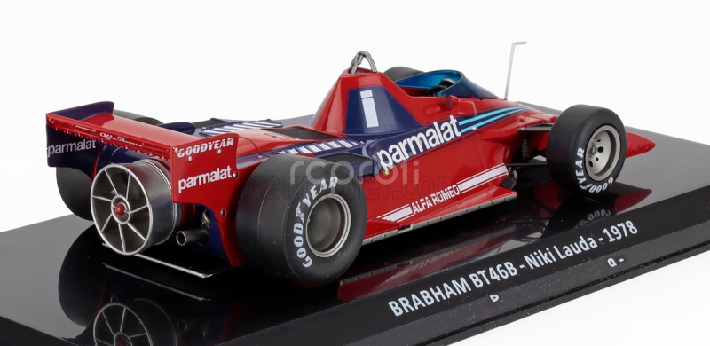 Edicola Alfa romeo F1  Brabham Bt46b Parmalat N 1 Season 1978 Niki Lauda - Blister Box 1:24 Red