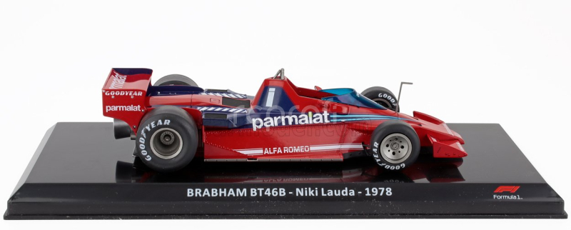 Edicola Alfa romeo F1  Brabham Bt46b Parmalat N 1 Season 1978 Niki Lauda - Blister Box 1:24 Red