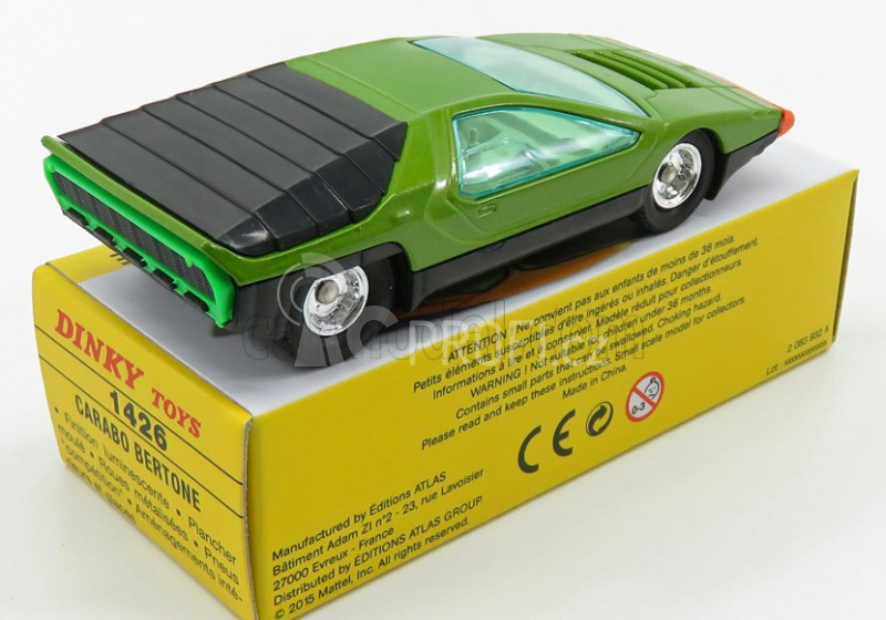 Edicola Alfa romeo Set 2x 33 Carabo Bertone 1968 - Coffret Box 1:43 Zelená Červená
