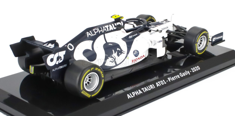 Edicola Alpha tauri F1  At01 Honda Ra620h Team Alpha Tauri F1 N 10 Season 2020 Pierre Gasly - Con Vetrina - With Showcase 1:24 Bílá Modrá