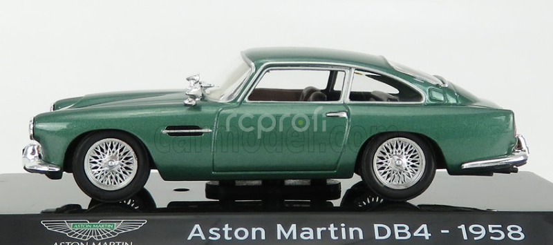 Edicola Aston martin Db4 1958 - Con Vetrina - With Showcase 1:43 Zelená