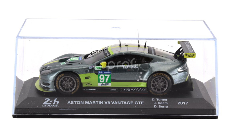 Edicola Aston martin Vantage Gte 4.5l V8 Team Aston Martin Racing N 97 Winner Lmgte Pro Class 24h Le Mans 2017 Darren Turner - Jonathan Adam - Daniel Serra 1:43 Green Met