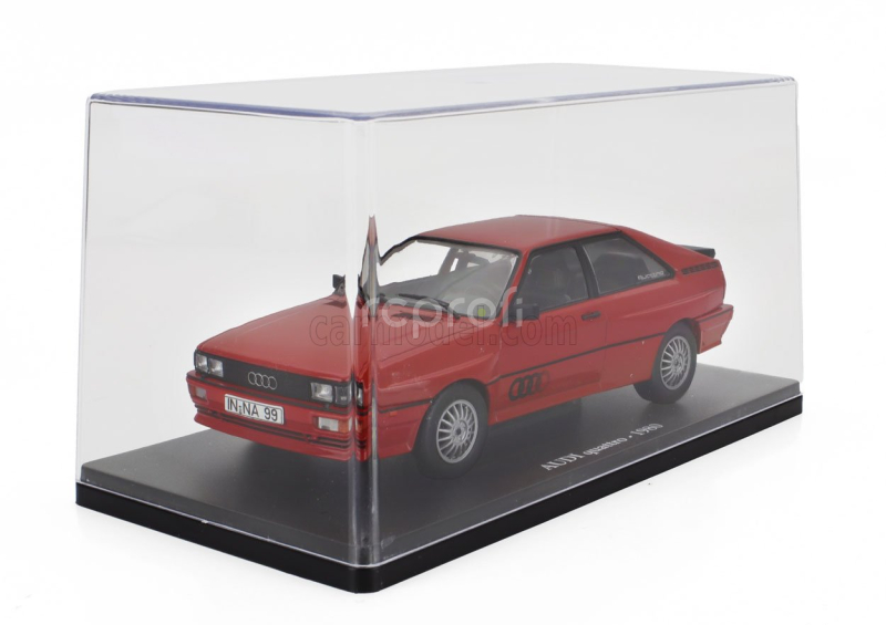 Edicola Audi Quattro 1980 - Con Vetrina - With Showcase 1:24 Red
