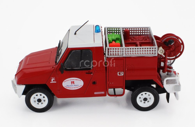 Edicola Auverland Desautel 4x4 Service Departemental D'incendie Et De Secours Des Hautes Alpes Fire Engine 1981 1:43 Červená Bílá