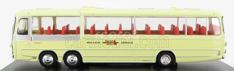 Edicola Bedford Val Plaxton Autobus 3-assi Panorama Coach Wallace Arnold 1967 1:72 Cream