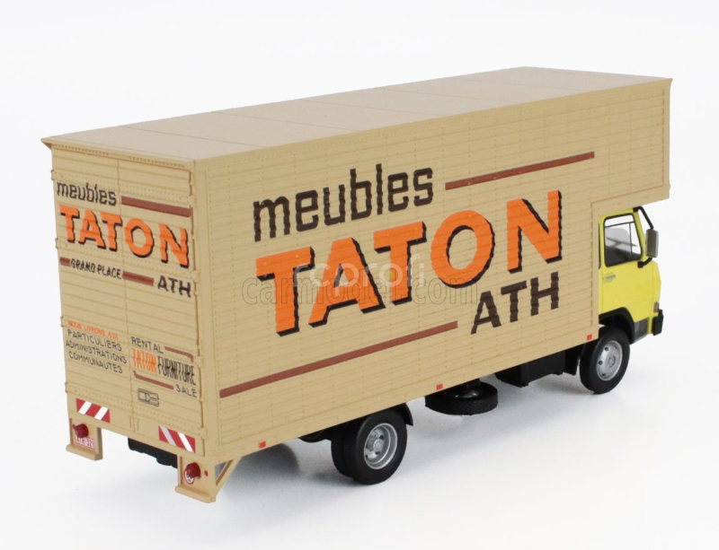 Edicola Berliet 560k Cassonato Trasporto Mobili Meubles Taton Ath 2-assi 1973 1:43 Žlutá Béžová