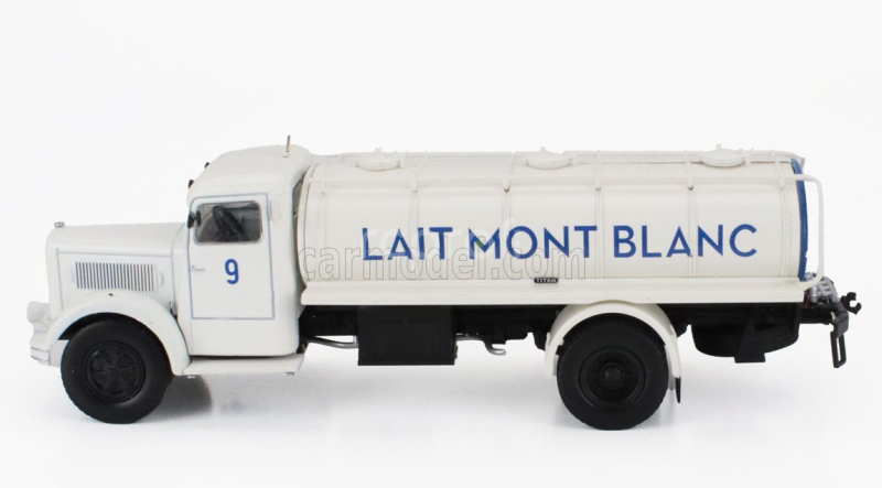 Edicola Berliet Gdr 7w Tanker Truck Trasporto Latte Lait Mont Blanc 2-assi 1948 1:43 Bílá