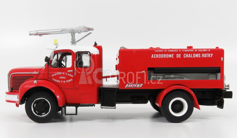 Edicola Berliet Glc 28 Vma 42 4x4  - Aéronautique Civile - Fire Engine - Vigili Del Fuoco 1:43 Červená Bílá