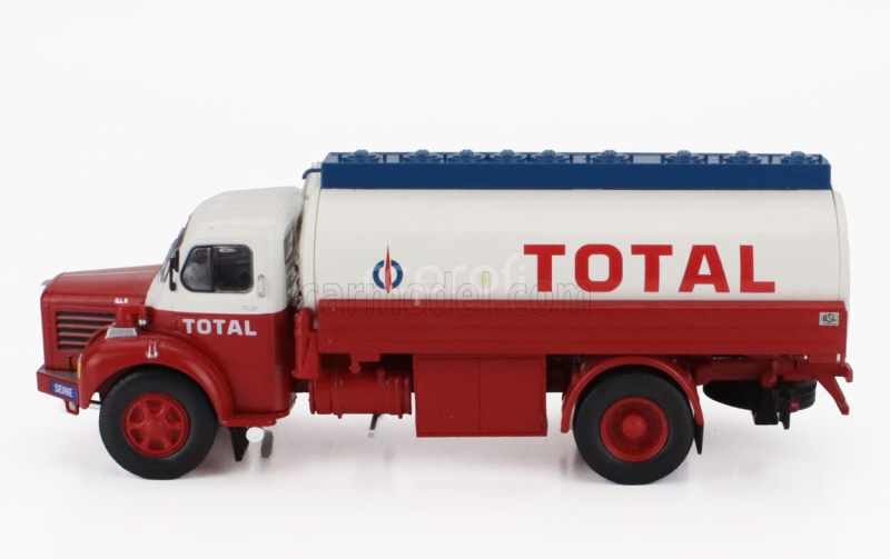 Edicola Berliet Glr 8m2 Tanker Truck Total Fuel 2-assi 1960 1:43 Červená Bílá Modrá
