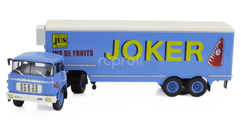 Edicola Berliet Tr12 Truck Semi-frigo Jus De Fruits Joker Transports 1964 - Without Card Box 1:43 Bluette